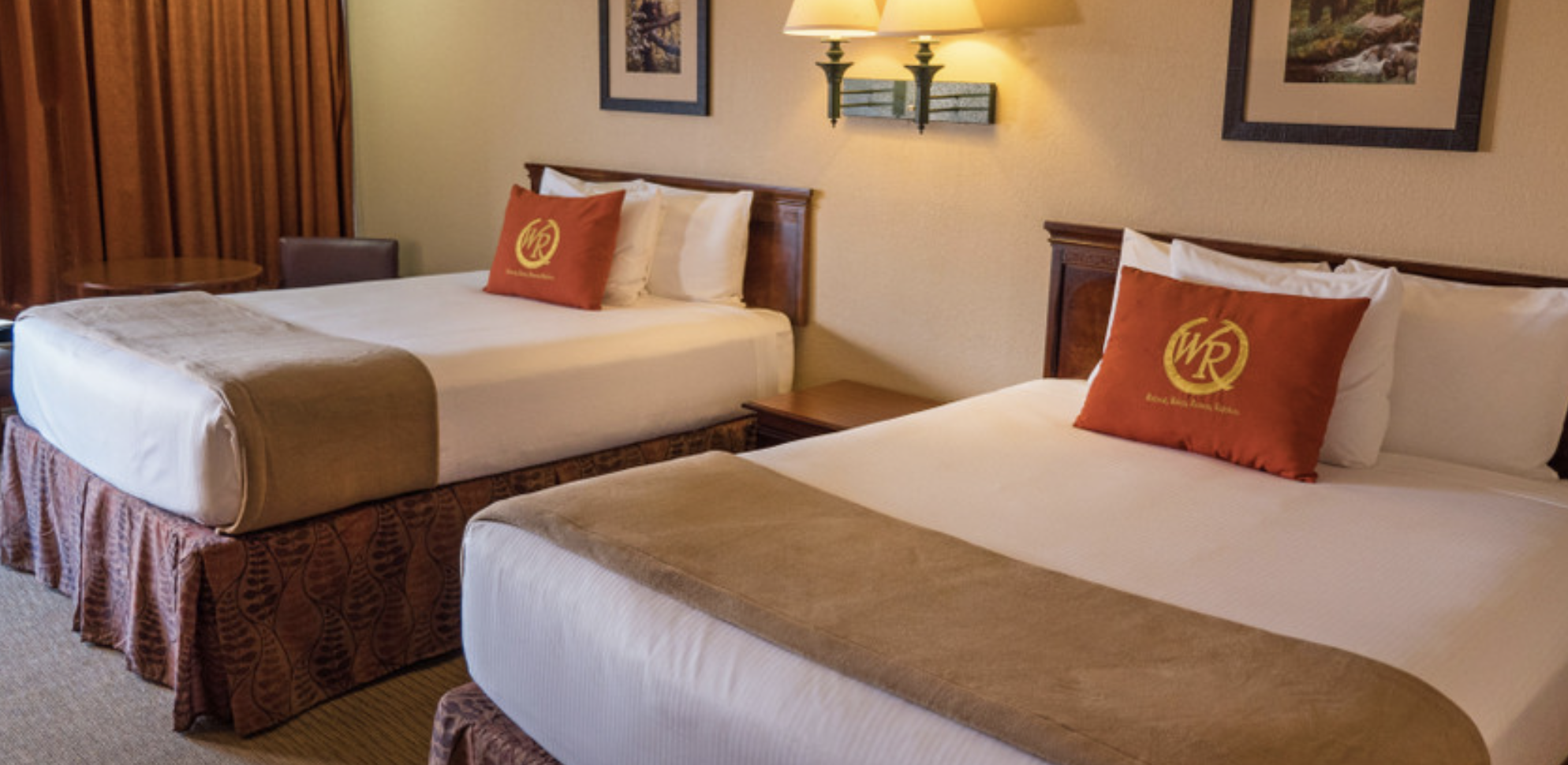 Double Queen Poolside Guestroom at Wild Bear Inn