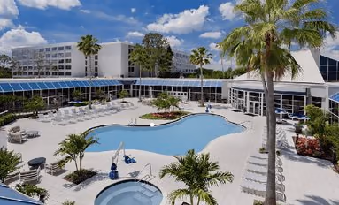 Pool area at Holiday Resort by Kissimmee Park in Kissimmee, Florida